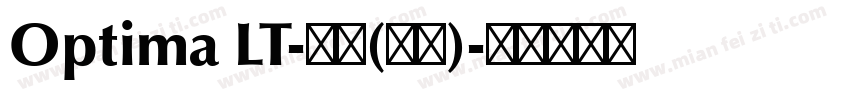Optima LT-常规(西方)字体转换